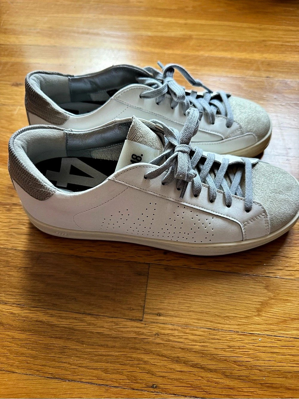 P448 John Glitter - Grey Low-Top Sneakers White & Gray US 9